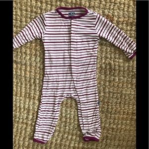 Kickee Pants Stripe Snap Coverall